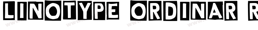 Linotype Ordinar Reg字体转换